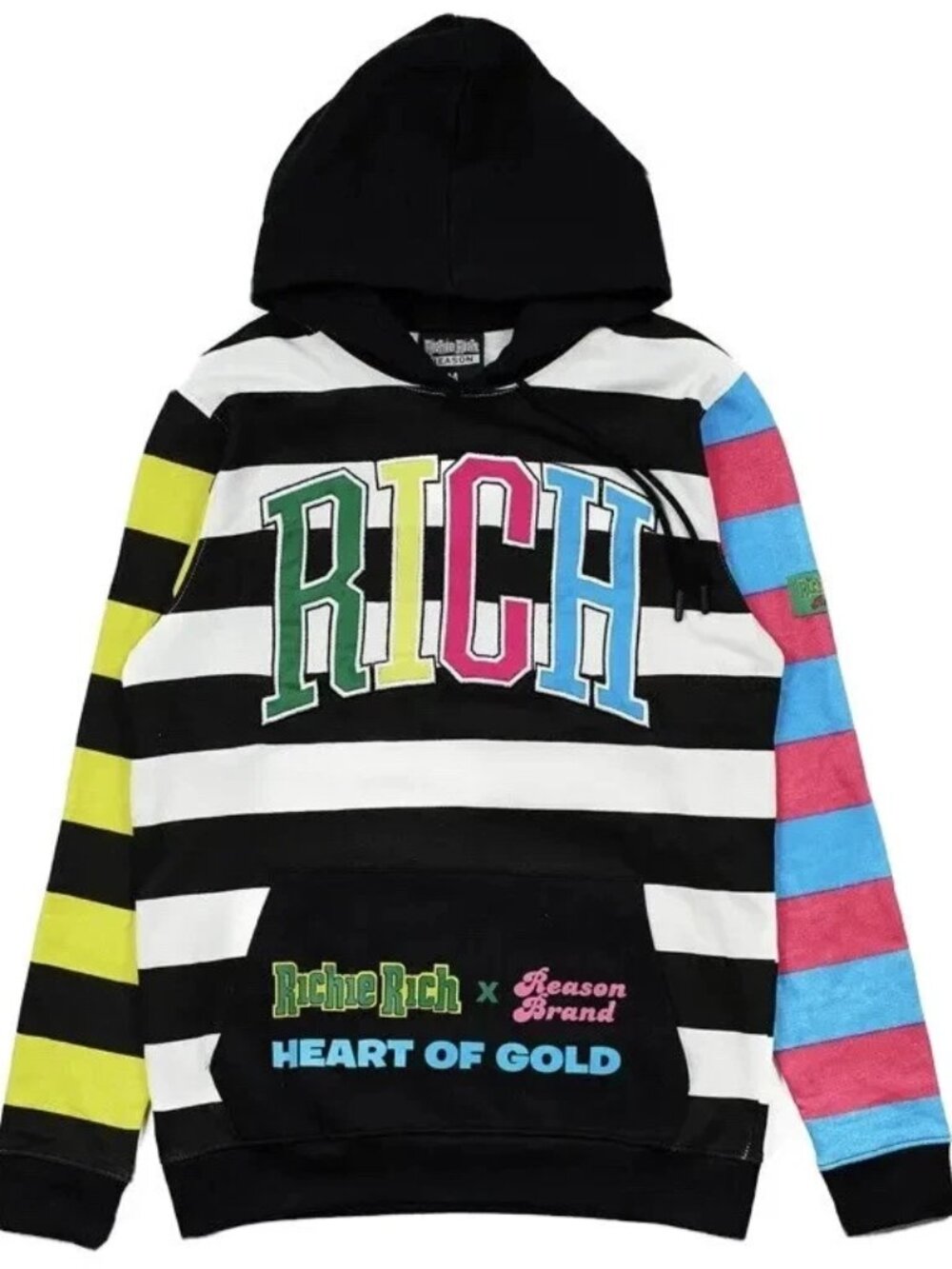 Reason Richie Rich Graphic Hoodie Heart Of Gold Sweatshirt Men’s Sz L Large NWT